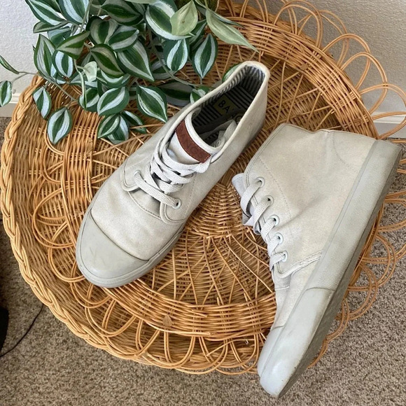 Bangs high top sneaker grey lace up high tops - Picture 1 of 6